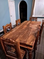 Solid Wood Dining Set Table