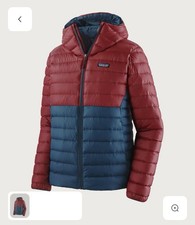 Patagonia Men's Down Sweater Hoodie Lightweight Windproof Shell Top Size S