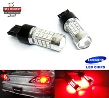 580 7443 W21/5W 582 Bulb SAMSUNG LED 80W Indicator Fog Tail Brake Stop Light Red