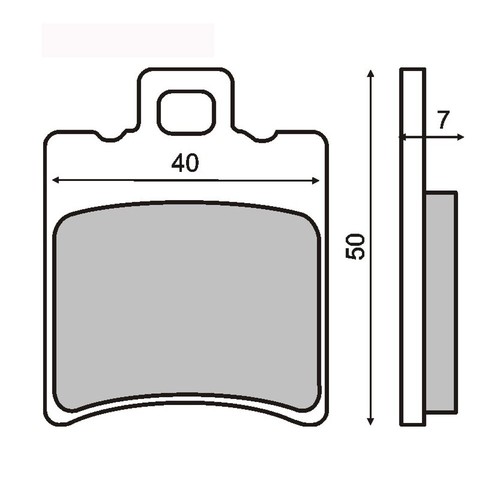 Pair brake pads - yamaha, 100