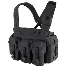 Condor 7-Pocket Chest Rig Military Outdoor Tactical Rig Utility Black