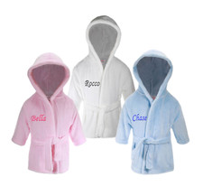 Personalised Baby Robe Bath