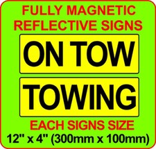 1 PAIR MAGNETIC Signs ON TOW &