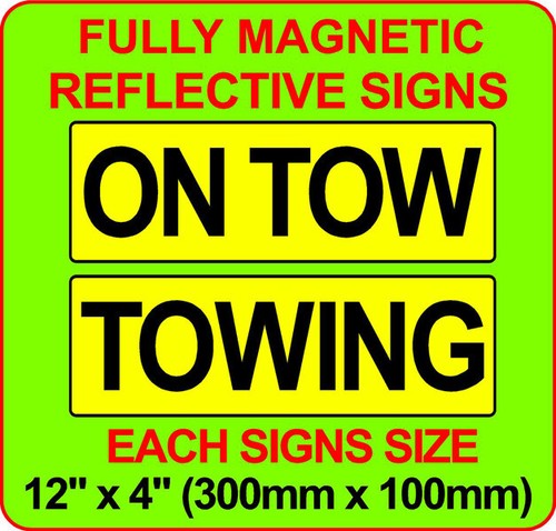 Pair magnetic signs tow - 1,