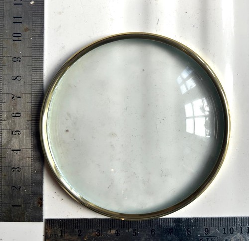 Vintage clock convexed glass - clock,