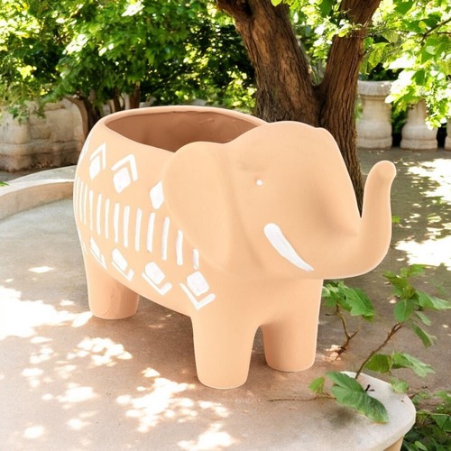 Elephant ceramic planter - elephant,