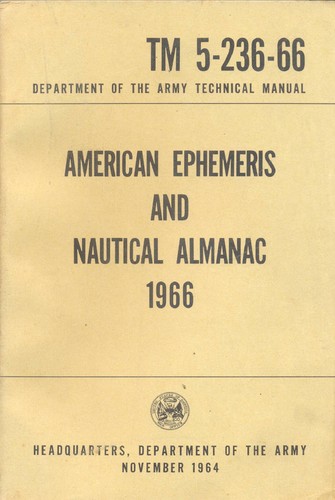 Tm5 236 american - american, ephemeris