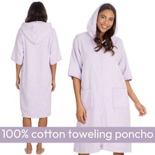 Womens Terry Toweling Hooded