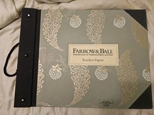 Wallpaper Farrow & Ball Rosslyn Papers sample book craft designer Antique