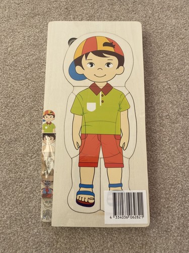 Wooden body puzzle - body,