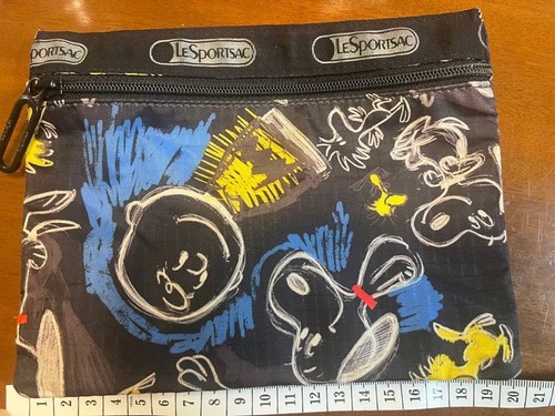 Lesportsac snoopy pouch - snoopy, #cb