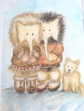 Elephant eskimos illustration