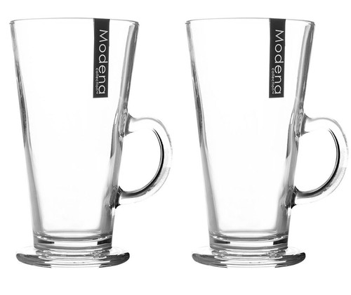 Glass latte mugs - 2,