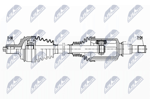 Front axle right - front,