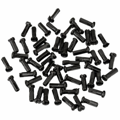 50pcs black bike spoke - spoke, nipples