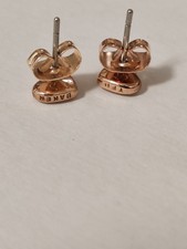 Ted Baker Harly Tiny Heart Stud Earrings Rose Gold Tone