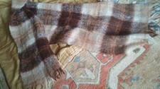 Vintage Brown Tartan Mohair