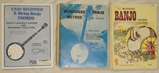 Lot of 3 Bluegrass Banjo Method Book One Jack Hatfield Mel Bay Beginner 5 String