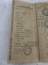 BSA 500cc 1939 Vintage Motorcycle Log Book RF60  .. Memorabilia