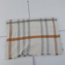 ZARA Scarf Beige Womens Knit Check Blanket