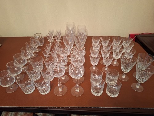 Selection crystal glasses - selection, of