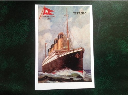 Postcard titanic at sea - postcard,