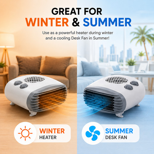 Electric fan heater - 2-in-1,