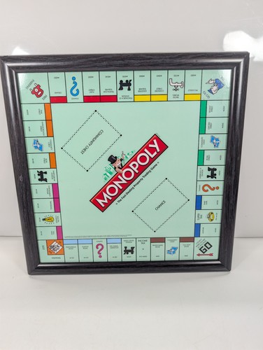 Monopoly wooden lap - tray, bean