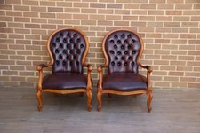 Pair of Chesterfield Parlour Armchairs