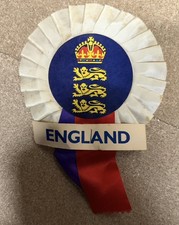 **RARE** 1970’s Vintage Collectors England Football / Rugby / Cricket  Rosette 