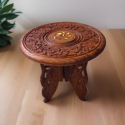 Vintage sheesham folding - sheesham, table
