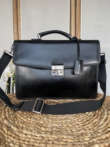 Bally black genuine leather