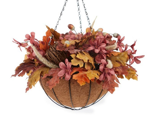 Hanging basket autumn fall - basket,