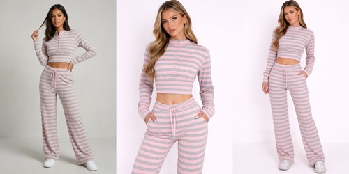 Womens ladies ribbed - ladies, striped