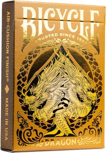Bicycle gold dragon playing - gold,