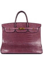 HERMÈS 2009 BIRKIN 40CM MATTE ALLIGATOR LEATHER BAG
