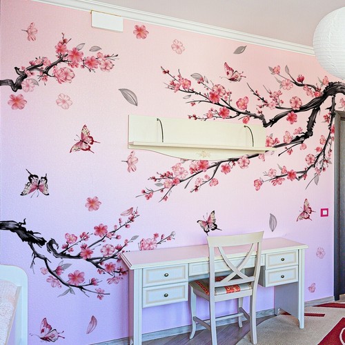 Large pink blossom branch - ex-large,