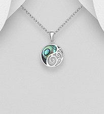 925 Sterling Silver Abalone