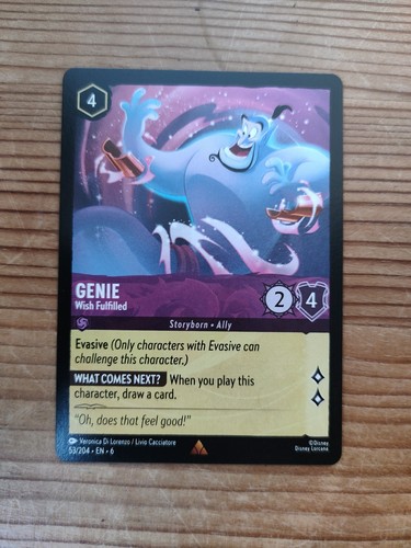Disney lorcana genie wish - disney,