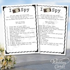 2 x Wedding I Spy Game Photo