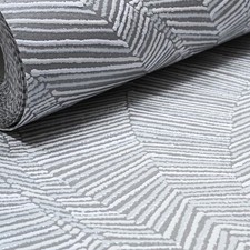 Grey White Wave Wallpaper