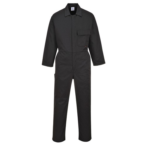 COVERALLS/OVERALLS,BLACK,HEAVY