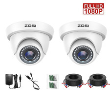 ZOSI 1080P Security CCTV Camera Dome Outdoor Home Surveillance 3000TVL  IR Night