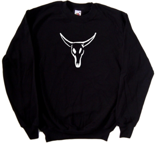 Cow skull sweatshirt - cow,