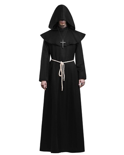 Unisex hooded monk robe - monk, with