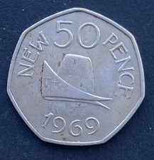 1969 Guernsey - 50p Ducal Cap