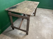 Vintage Wooden Folding Trestle
