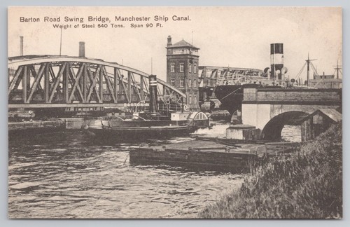 Barton road swing bridge - road,