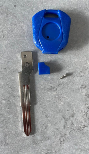 Blue blank key uncut - key,
