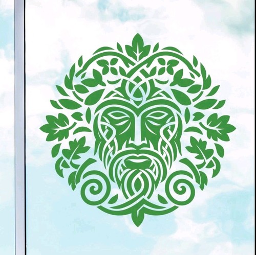 Celtic green man vinyl - green,
